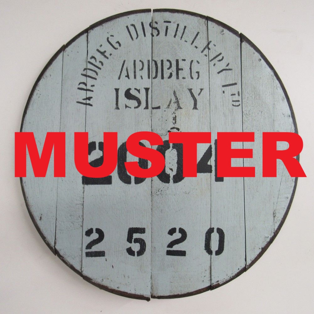 Fassdeckel als Dekoration